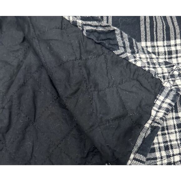 Jachs Button Up Shirt Shacket Plaid Quilted Lined Men’s Medium - Picture 4 of 11